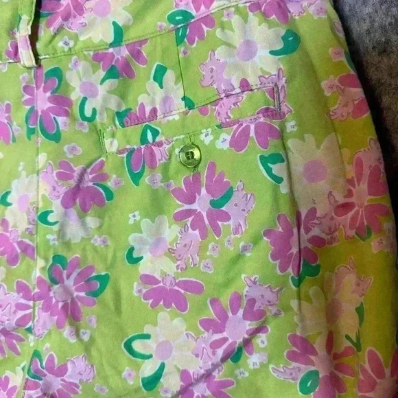 Lilly Pulitzer Floral Capri Pants - Size 0 - Picture 4 of 6